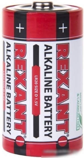 Батарейки Rexant D/LR20 2шт 30-1020