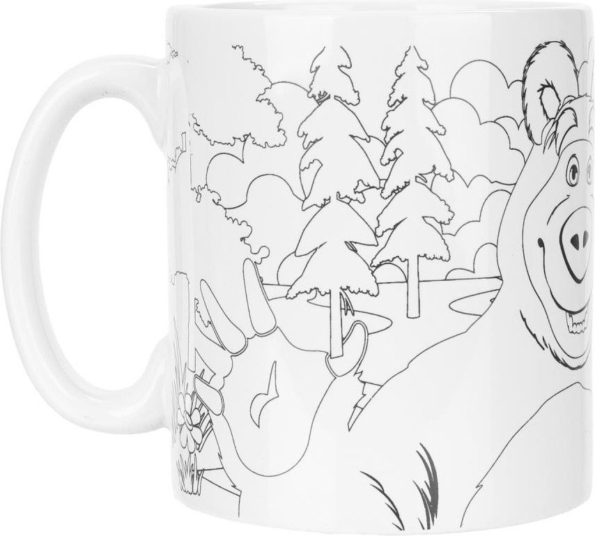 Набор для рисования MultiArt Кружка для росписи Маша и Медведь MUG-129503