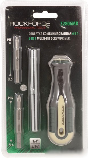 Отвертка RockForce PH1xSL5/PH2xSL6 RF-32806MR Отвертка RockForce PH1xSL5/PH2xSL6 RF-32806MR