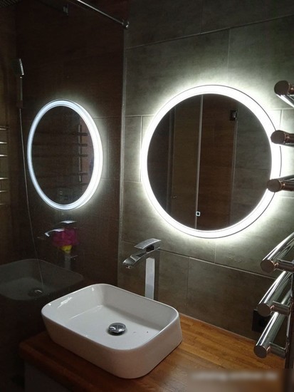 Пекам Зеркало LED Ring2-70х70s (с сенсором на прикосновение)