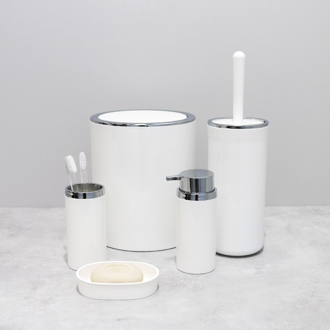 Мусорное ведро Fixsen Round White FX-451-6
