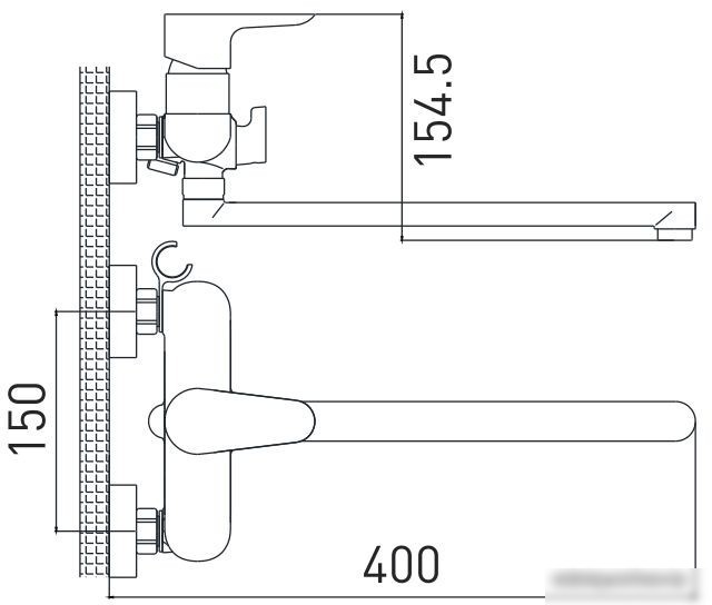 Смеситель Gross Aqua Space 7515288С-35L(F)