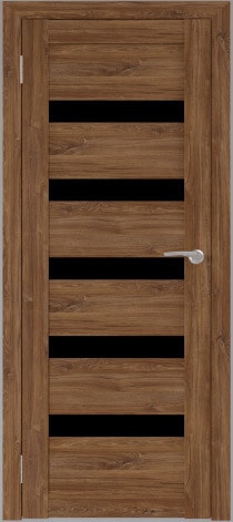 Межкомнатная дверь Юни Бона 03 (ч) 60x200 (дуб стирлинг/черное белое)