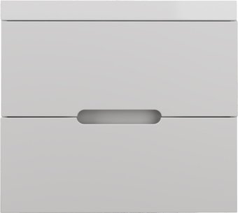 Symbolite Тумба под умывальник Матис 70 2 ящика (подвесная, белый матовый)