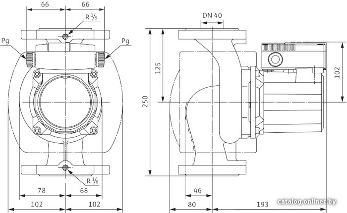 Циркуляционный насос Wilo TOP-S 40/7 (1~230 V, PN 6/10)