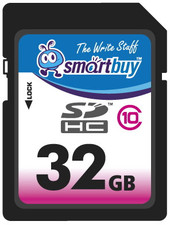 Карта памяти Smart Buy SDHC (Class 10) 32Gb (SB32GBSDHCCL10)