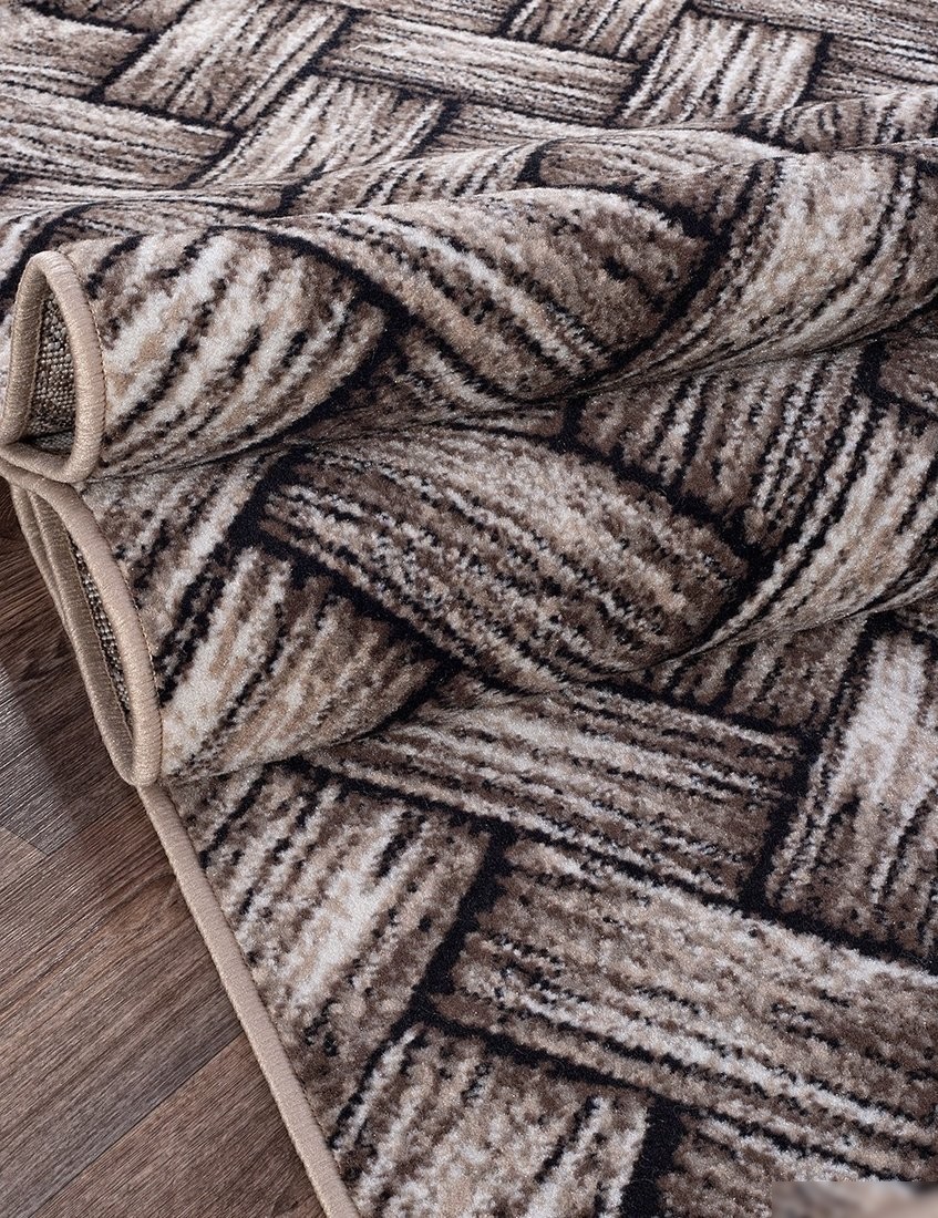 Ковер для жилой комнаты Merinos Sierra D723-STAN-BEIGE-BROWN-2 (1x2)
