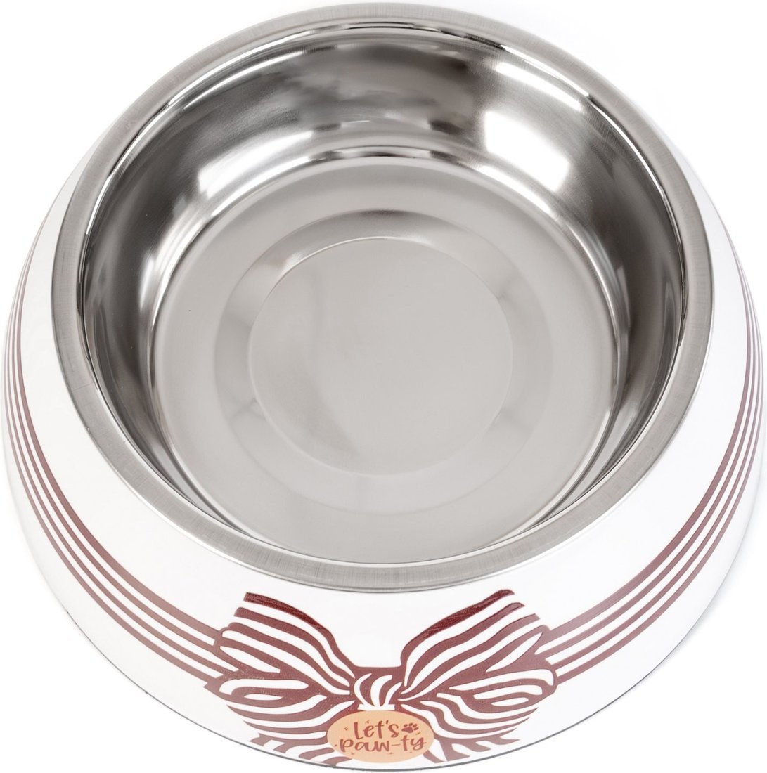 Миски на подставке ZooZooZoo На подставке SWT-6045B-750 (L, белый/коричневый)