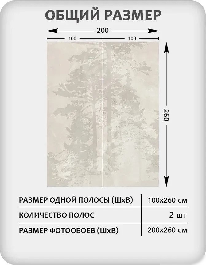Фотообои Mio Tesoro Таинственный лес 21 (200x260)