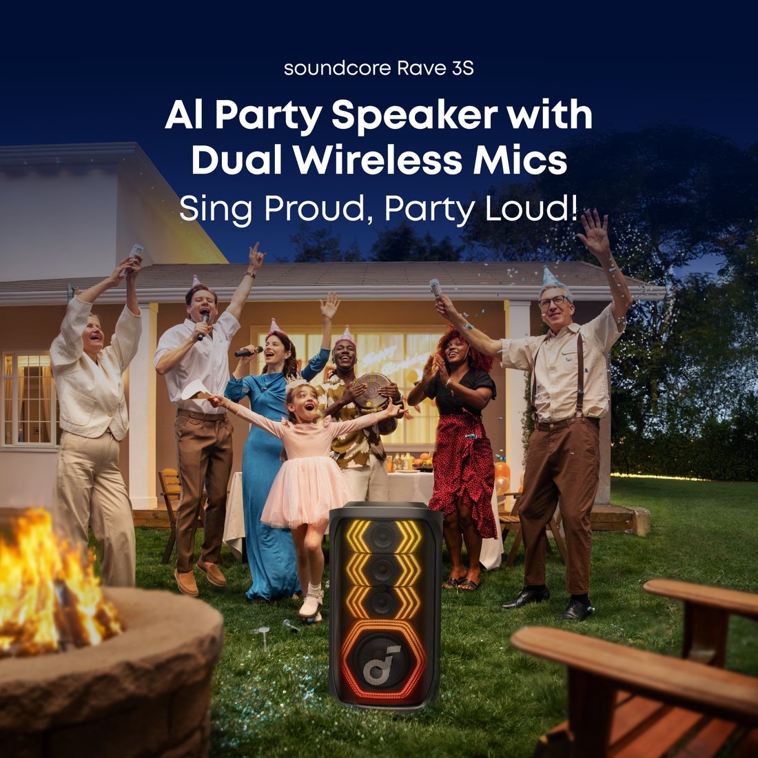 Патибокс Anker Soundcore Rave 3S