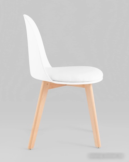 Стул Stool Group Fog с подушкой SL-7022DM (белый, деревянные ножки)