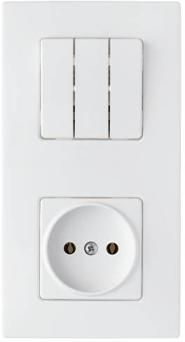 Блок розеток Bylectrica Astrum 3В-РЦ-7531 (белый)