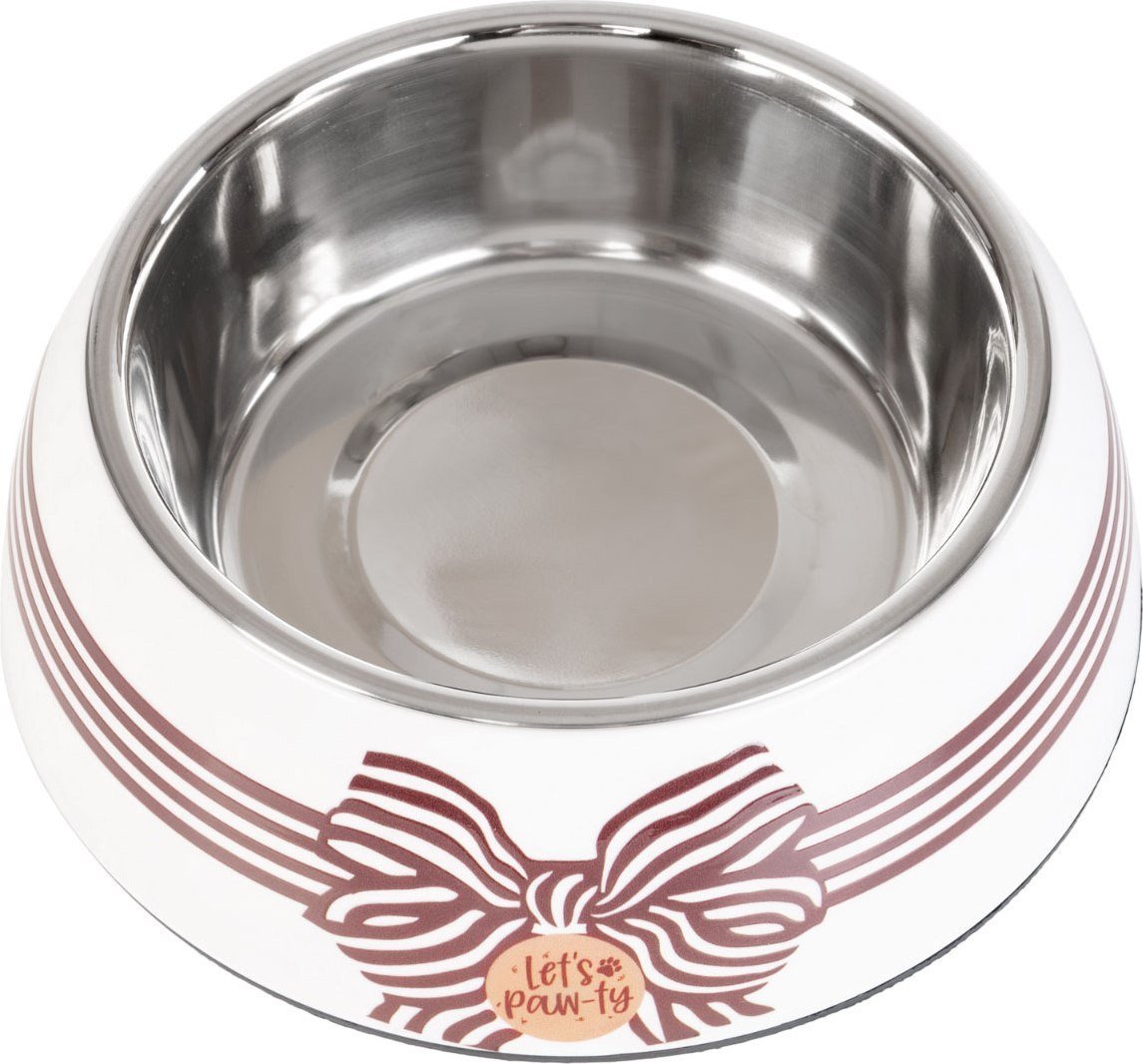 Миска ZooZooZoo На подставке SWT-6045B-450 (M, белый/коричневый)