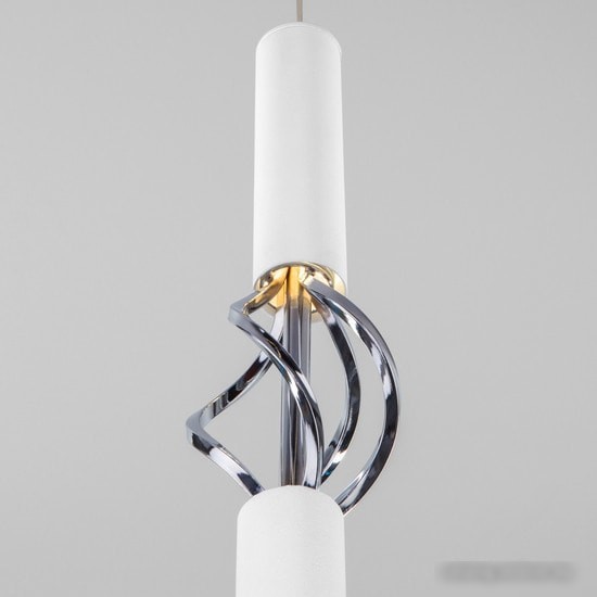 Подвесная люстра Евросвет 50191/1 LED (белый/хром)