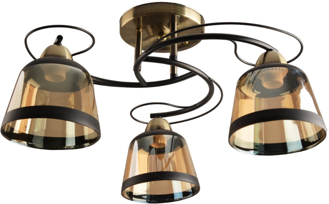Люстра средней высоты Mirastyle BL-7605/3 AB+BK