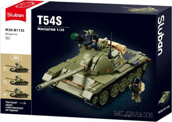 Конструктор Sluban Модельки M38-B1135 Танк Т-54С