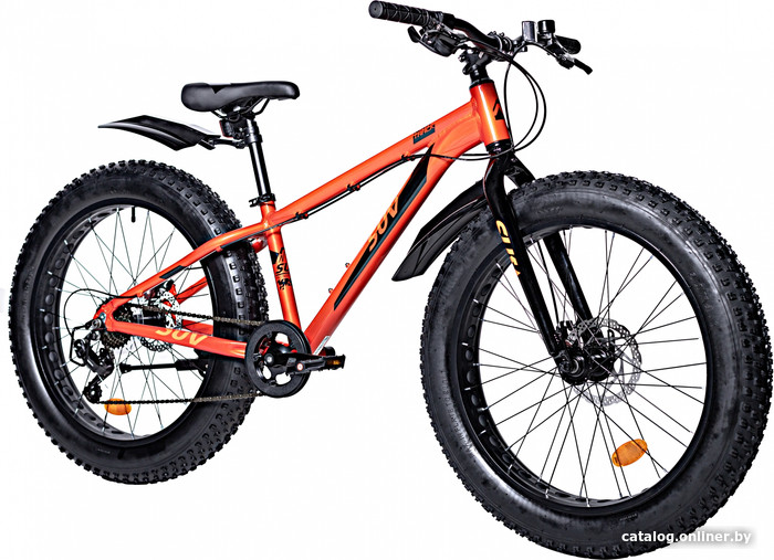 Велосипед Novatrack Fatbike 24 2024 24AHD.SUV.13RD4 (терракотовый)