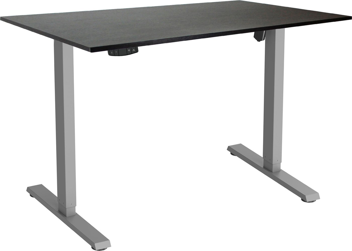 Стол с регулировкой высоты ErgoSmart Electric Desk Slim + Столешница ДСП 1200х650х18мм (рама серая/дуб мореный)