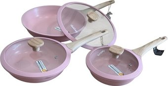 Набор сковород FeisiLang FL-S006YZ Pink