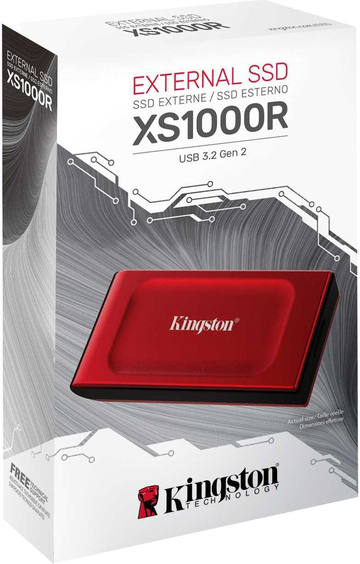 Внешний накопитель Kingston XS1000 2TB SXS1000R/2000G
