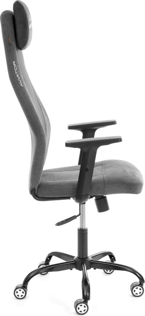 Офисное кресло TetChair Aviator PLT metalBL (ткань, серый, KUB 05/W-12)