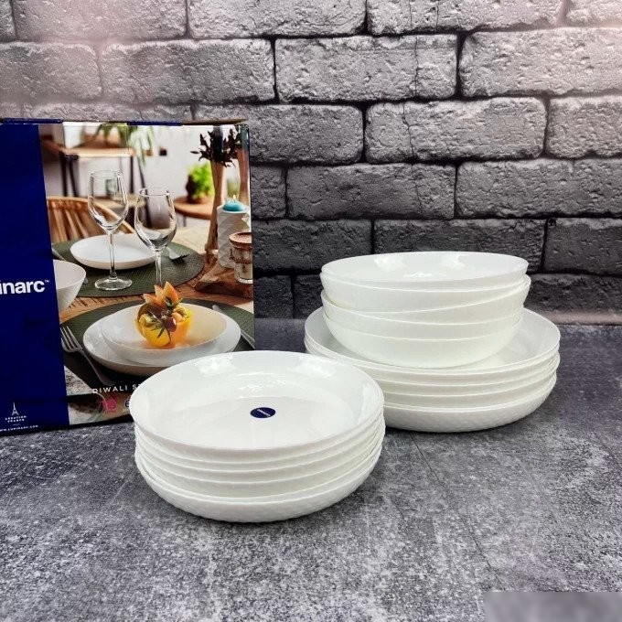 Столовый сервиз Luminarc Diwali White V6724 (18пр)