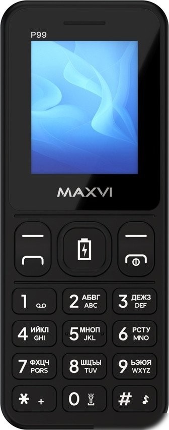 Кнопочный телефон Maxvi P99 (черный)