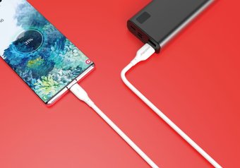 Кабель SmartBuy iK-3112-S25w USB Type-A - USB Type-C (1 м, белый)
