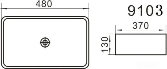 Умывальник Axus 9103 P-062 9103P-062
