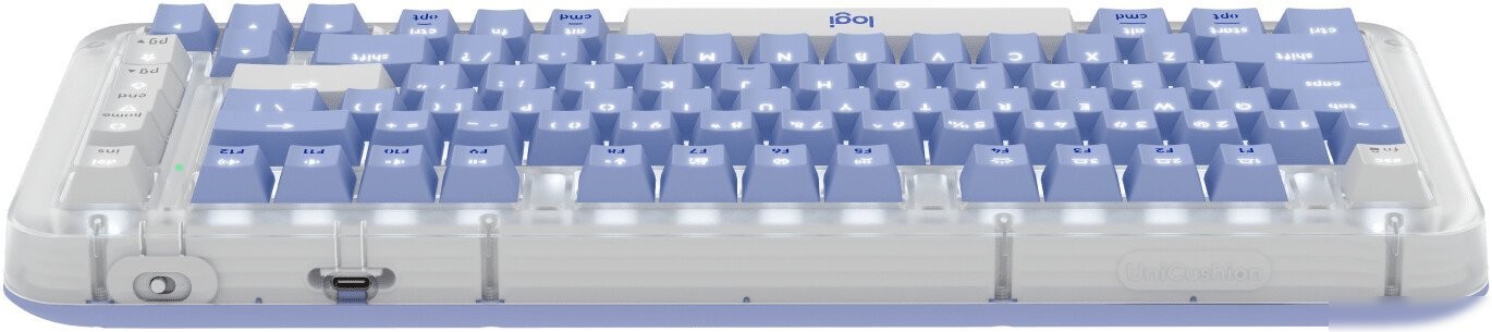Клавиатура Logitech Alto Keys K75M 920-013301 (белый/синий, с гравировкой)