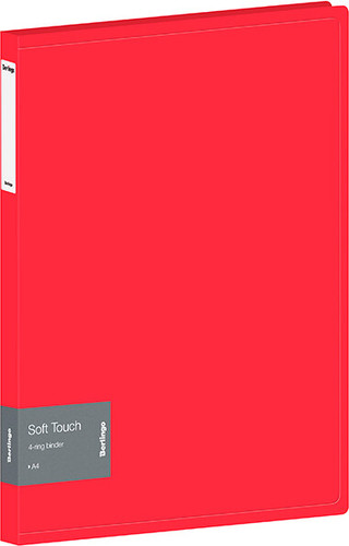 Папка для бумаг Berlingo Soft Touch RB4_4D982 (красный)