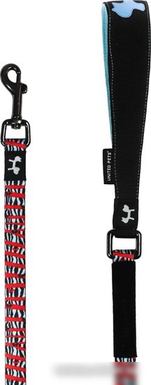 Поводок United Pets Complete Me Leash (L, красная зебра)