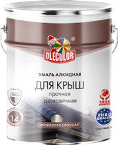 Эмаль Olecolor Алкидная для крыш 5 кг (зеленый)