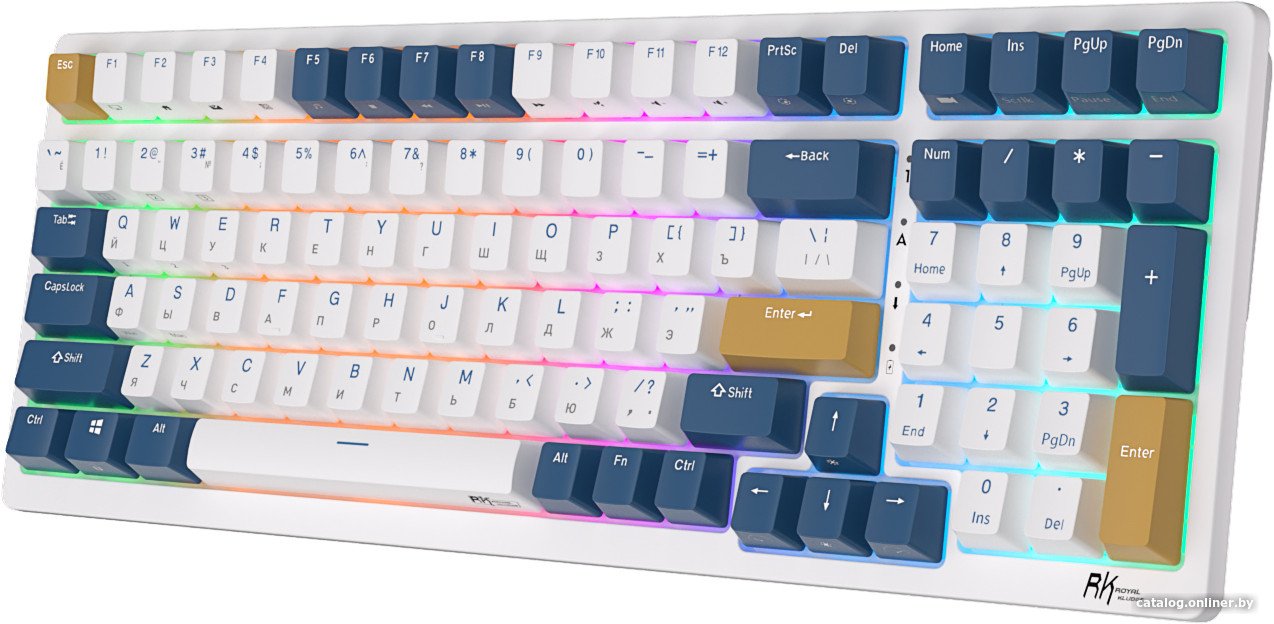 Клавиатура Royal Kludge RK98 RGB Klein Blue (RK Blue)