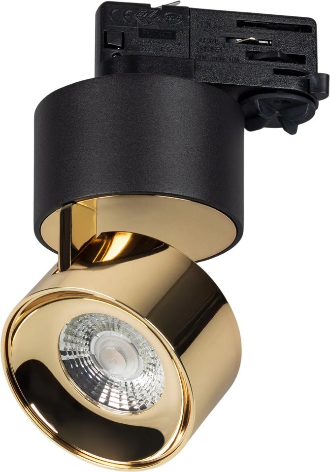 Трековый светильник Arlight SP-PLURIO-TRACK-4TR-R77-9W Warm3000 BK-BRS 36deg 038121