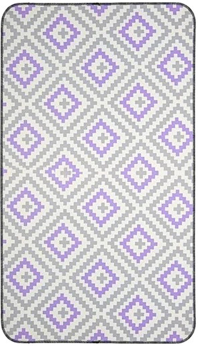 Коврик для ванной Вилина Ромбы 7068-22003 (50x85, серый/сиреневый)