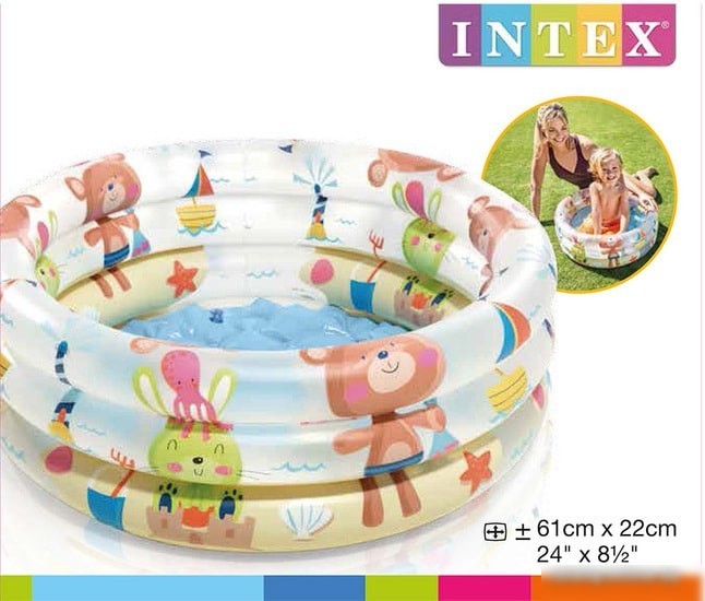 Надувной бассейн Intex Зверюшки (61x22)