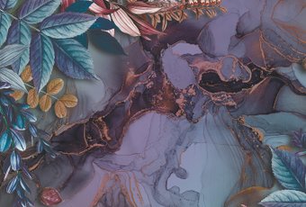 Фотообои Vimala Рисованные листья 15 270x400