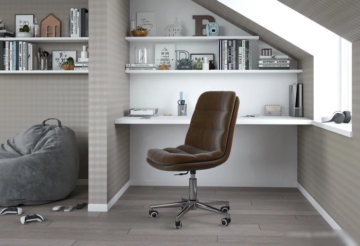 Офисный стул CHAIRMAN Home 115 (коричневый)