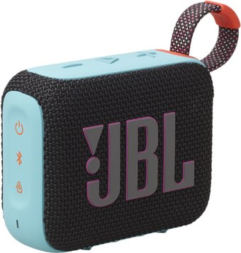 Беспроводная колонка JBL Go 4 (черный/оранжевый)