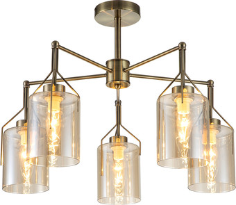 Люстра средней высоты Escada Divita 688/5P E14*40W Brass