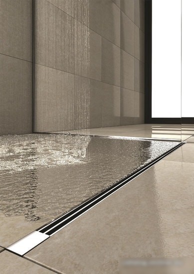 Трап/канал Berges Wasserhaus Super Slim 400 (матовый хром)