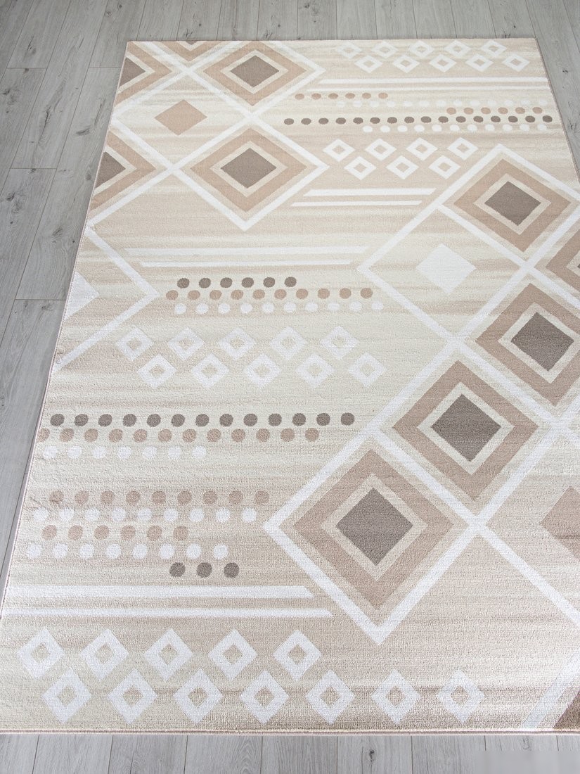 Ковер для жилой комнаты Merinos Iris МР24-STAN-CREAM-BROWN (2х3)