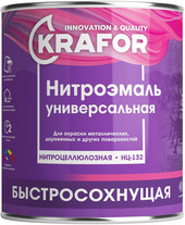 Эмаль Krafor НЦ-132 0.7 кг (желтый)