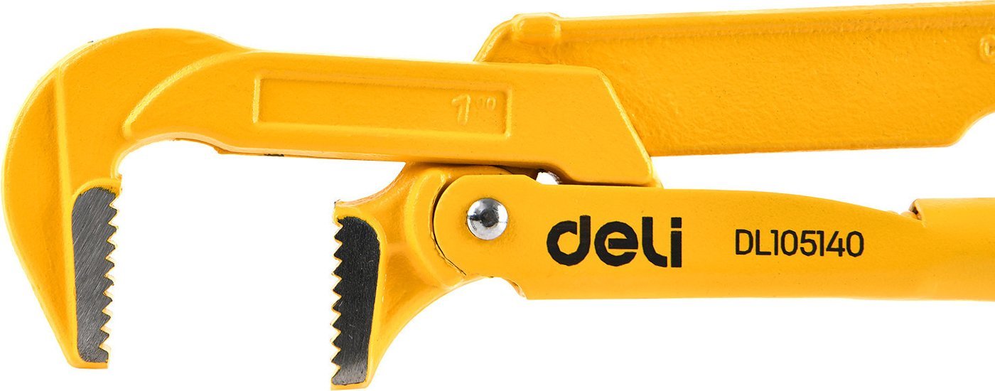 Ключ трубный Deli YS EDL105140 (1", раскрытие губок 40мм)