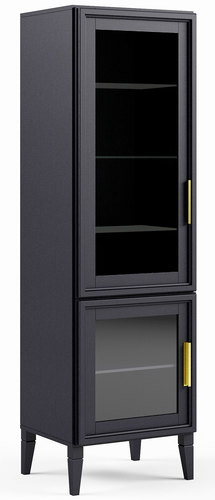 Шкаф-витрина Молодечномебель Charlie ВМФ-1525-01 D-2 (левый, шафран)