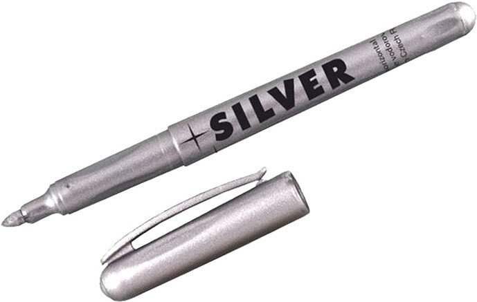 Маркер художественный Centropen Silver 2670/1S (серебро)