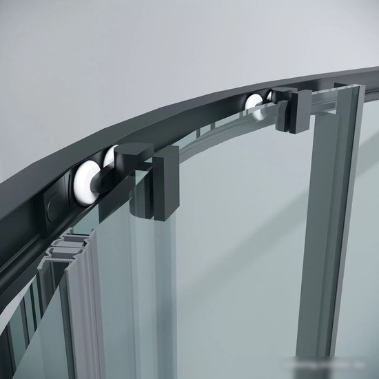 Душевой уголок Grossman Cosmo 80x80x195 301.K33.02.8080.21.00 (черный матовый/прозрачное стекло)