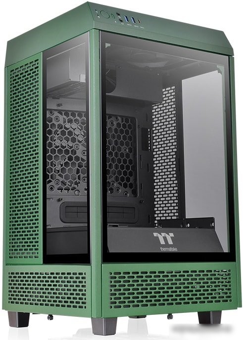 Корпус Thermaltake The Tower 100 Mini Racing Green CA-1R3-00SCWN-00