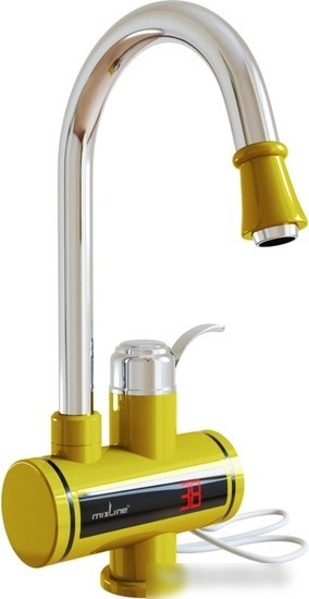 Проточный электрический водонагреватель-кран Mixline WH-003 (золото)